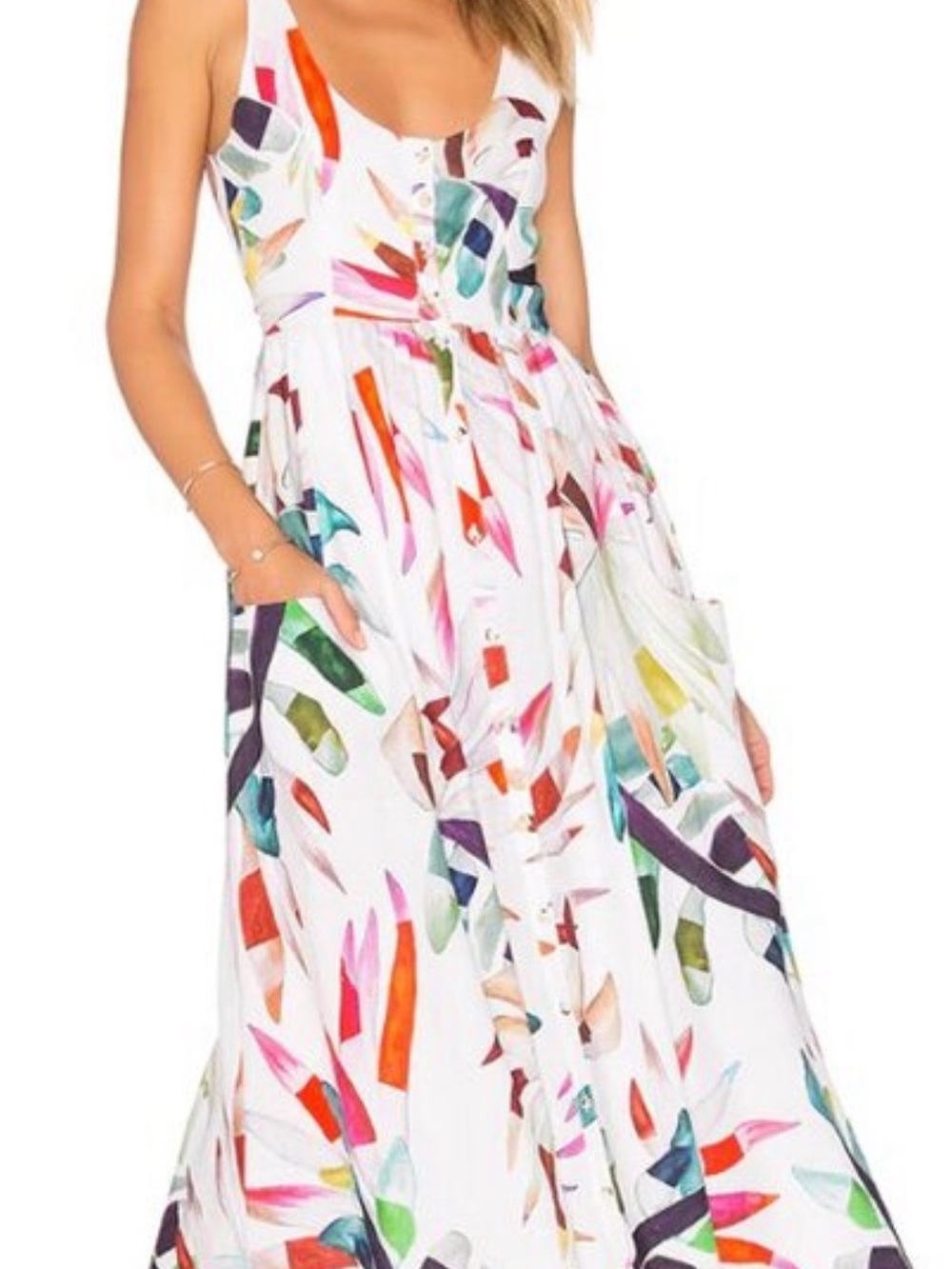 ✨Gorgeous Floral✨Mara Hoffman Xylophone button down Dress